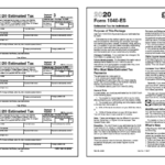 2020 1040 ES Form And Instructions 1040ES