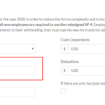 2020 W 4 Form Federal Withholding CertiPay Online