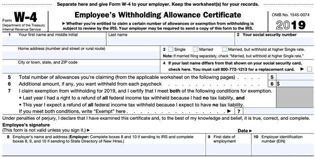 How To Fill Out Federal Tax Withholding Form 3880