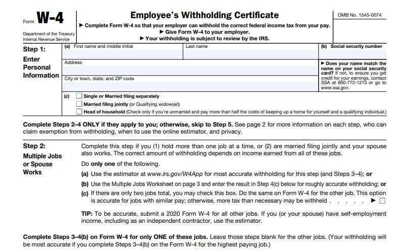 Alabama Printable W4 Form 2021 W4 Form 2021