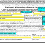 An Example Of A W 4 Form And About How To Fill Out Various Important