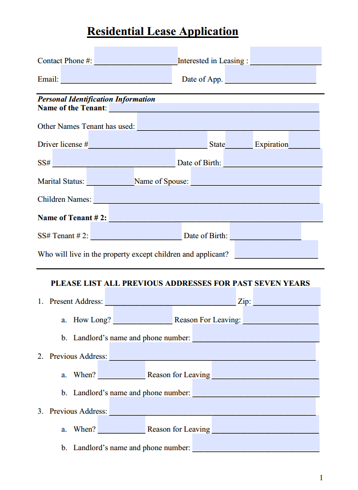 Download Free Alabama Rental Application Printable Lease Agreement