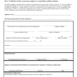 Employment Verification Form Download Free Documents For PDF Word