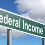 Federal Income Tax Highway Sign Image