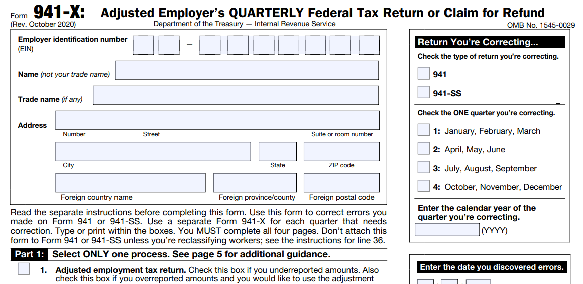 File 941 Online How To File 2021 Form 941 Electronically