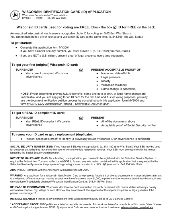 Fill Free Fillable Forms For The State Of Wisconsin