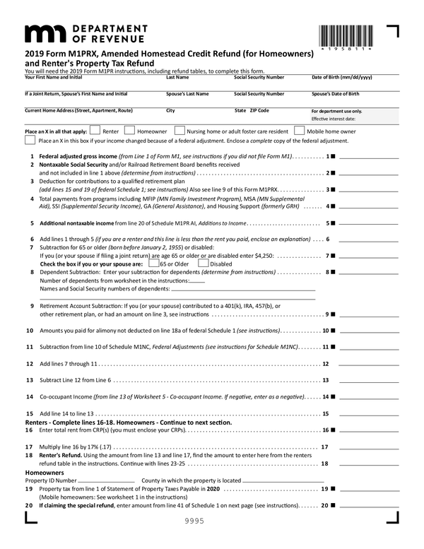 Form W 4mn Minnesota Employee Withholding Allowance Exemption