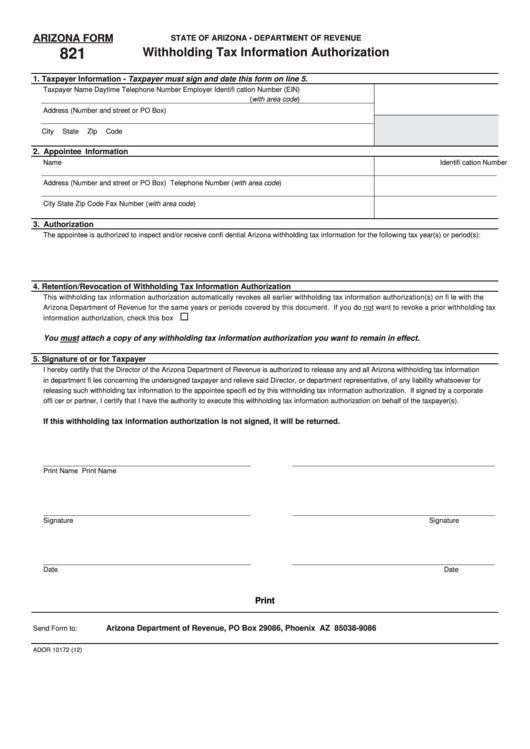 Tax Withholding Form How To Fill In