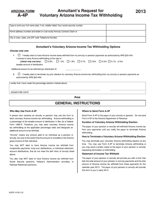 Mo Form For Withholding Taxes For Pension