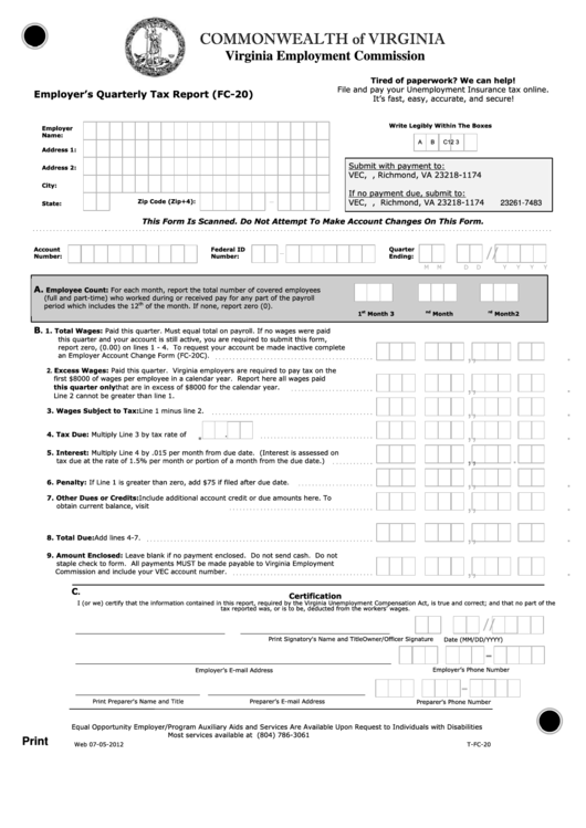 Virginia Tax Withholding Form