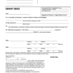 Fillable Form Grant Deed State Of California Printable Pdf Download