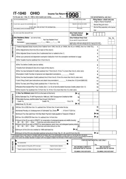 State Tax Withholding Form Ohio