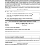 Fillable Form L 4 Employee S Withholding Allowance Certificate