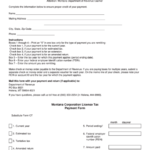 Fillable Montana Corporation License Tax Payment Form Montana