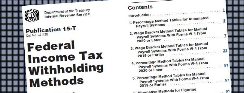Final 2020 Federal Income Tax Withholding Instructions Released