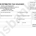 Form 1 Es Wisconsin Estimated Tax Voucher 2001 Printable Pdf Download