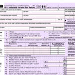 Form 1040 2014 Tax Forms Income Tax Federal Income Tax