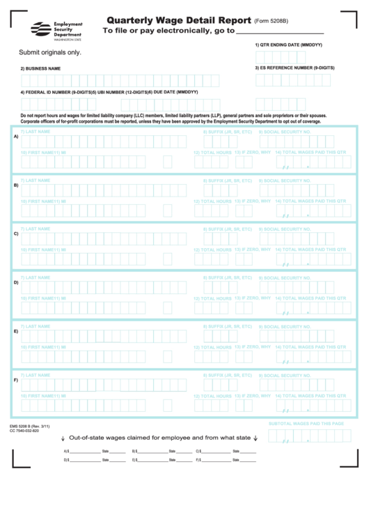 Social Security Employee Withholding Form 0819