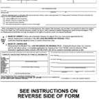 Form 78 006 Application For Replacement Certificate Of Title