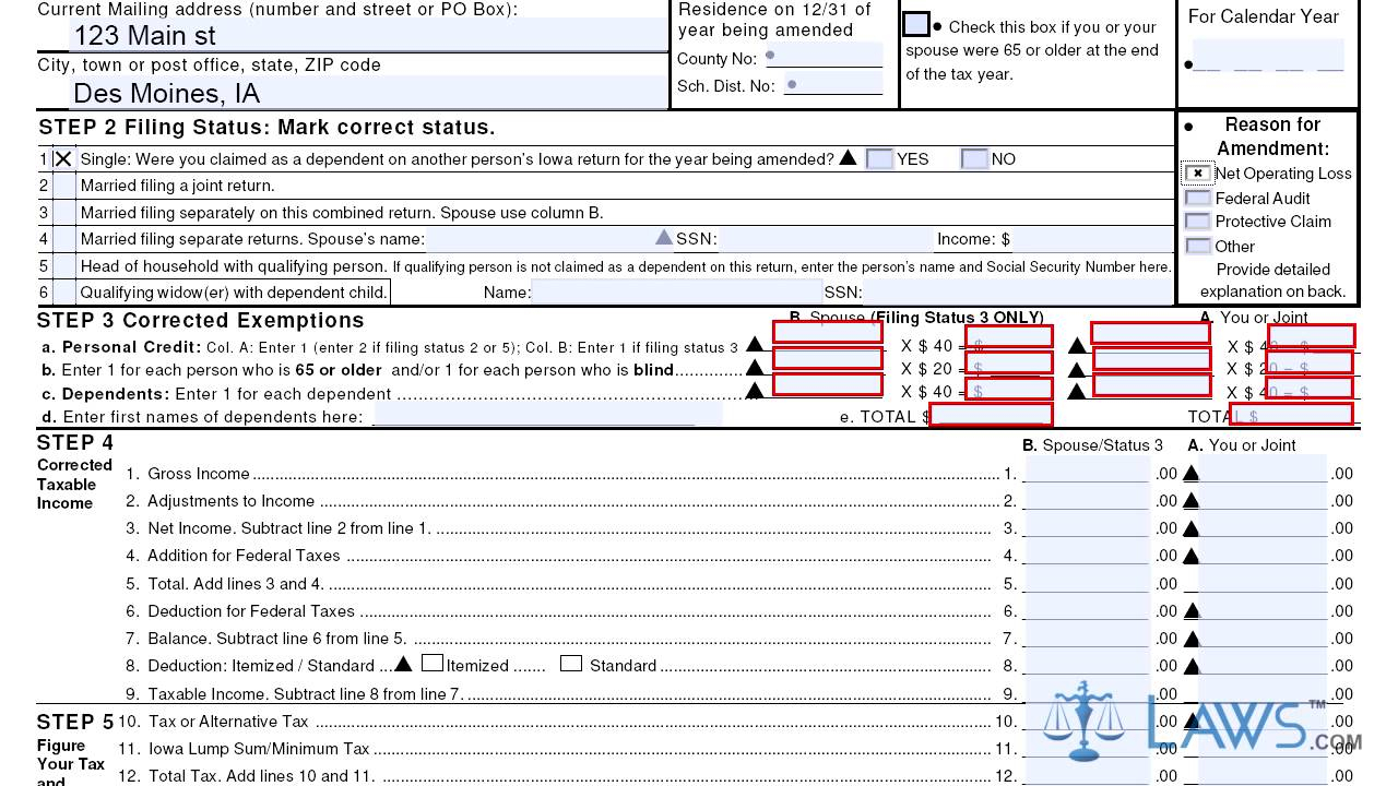 Iowa Tax Withholding Form