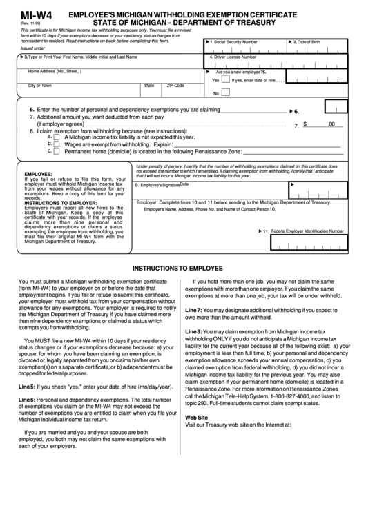Employee State Tax Withholding Forms