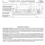 Form Ph W4 Employer S Withholding Certificate City Of Port Huron