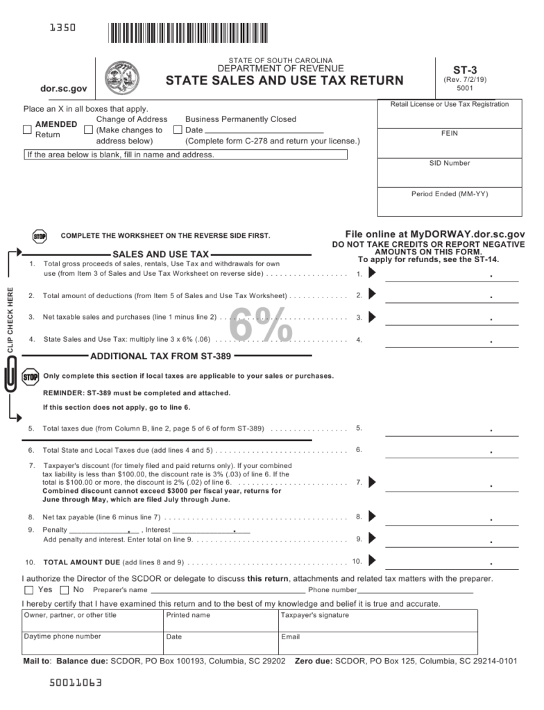 Form ST 3 Download Printable PDF Or Fill Online State Sales And Use Tax 