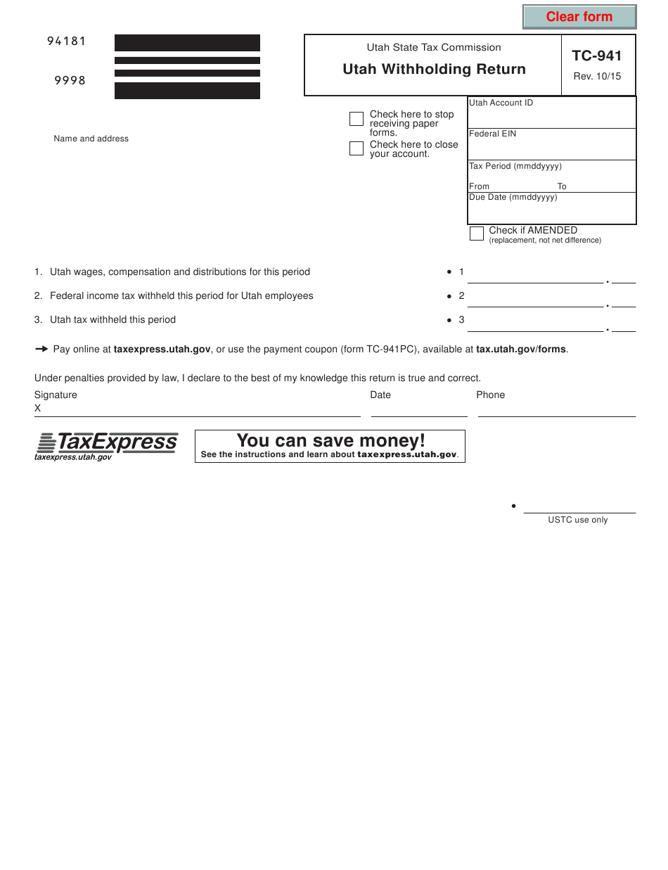 Arizona State Withholding Tax Rate Form