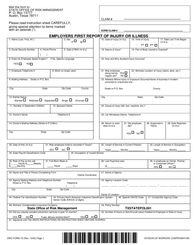 Form Twcc 1 Edit Fill Sign Online Handypdf