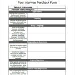 FREE 17 Interview Feedback Forms In PDF