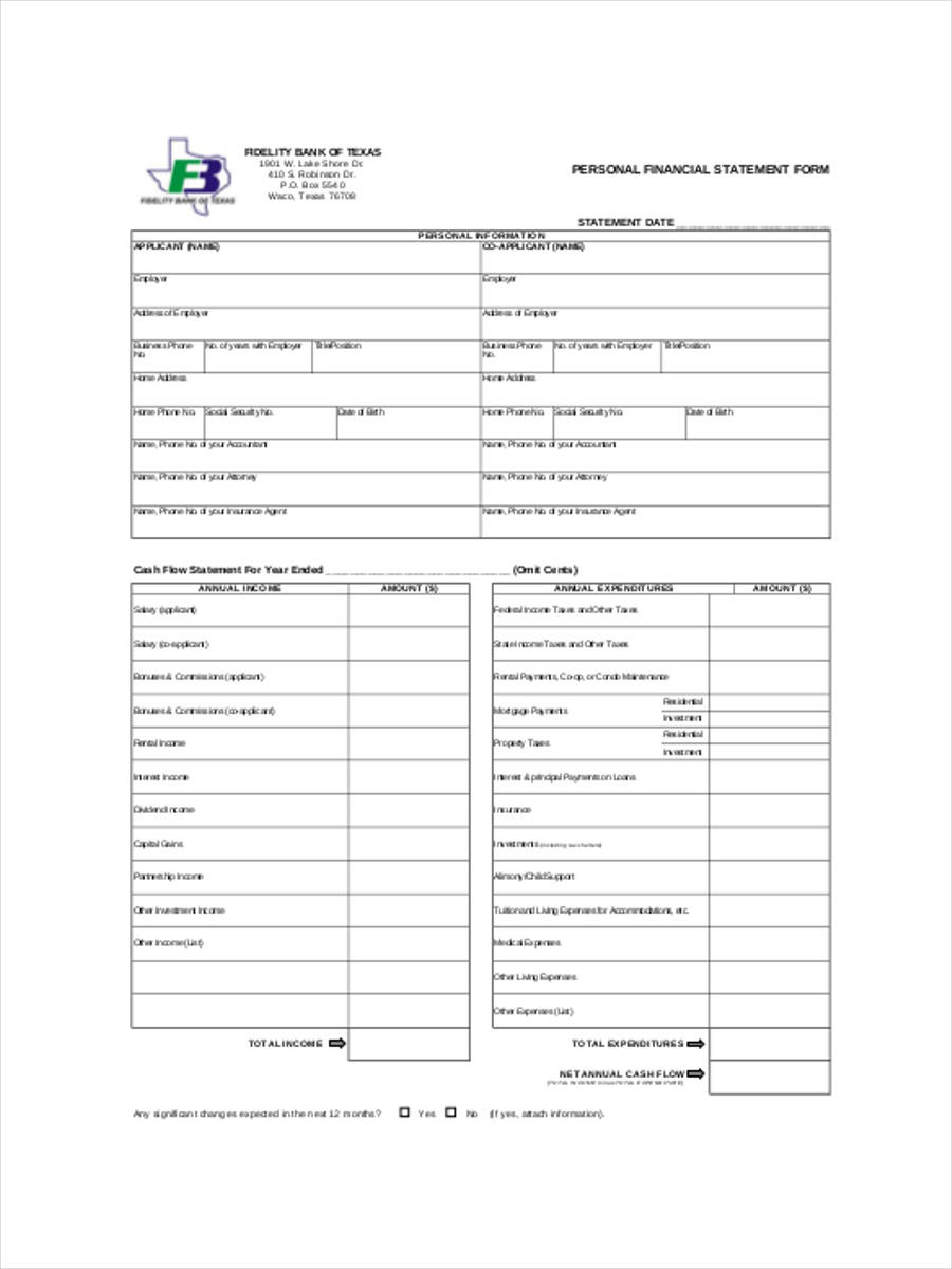 FREE 21 Sample Financial Statement Forms In PDF MS Word Excel