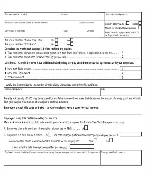 Md State Tax Withholding Form