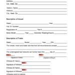 Free Delaware Boat Vessel Bill Of Sale Form PDF