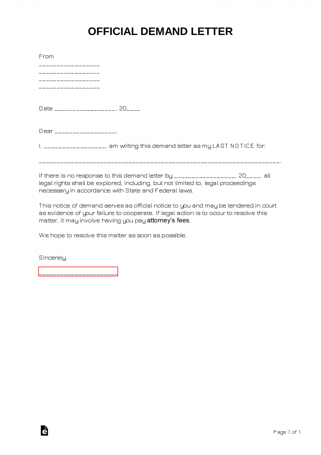 Free Demand Letter Templates ALL TYPES With Samples PDF Word EForms