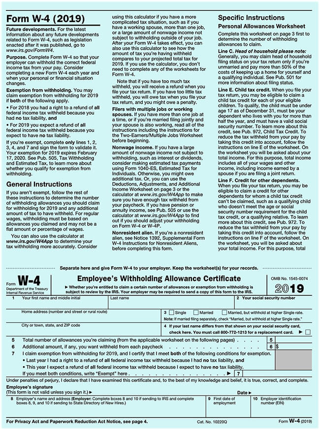 How To Fill A W 4 Form with Guide