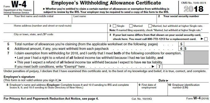 How To Fill Out Form W 4 In 2020 Acropreneur