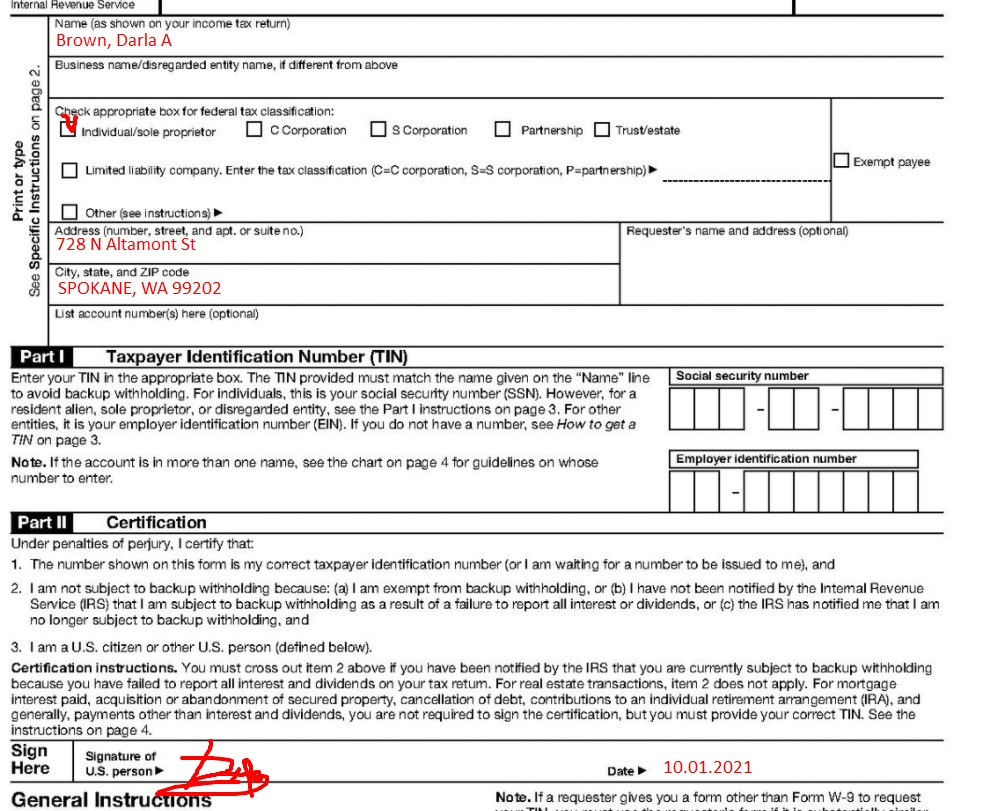 How To Fill W9 Tax Forms 2021 Printable W9 Tax Form 2021