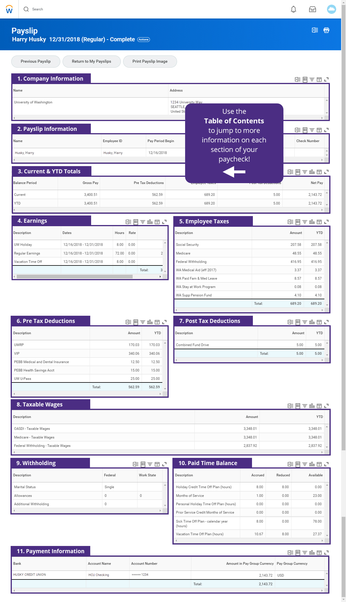 How To Read Your Payslip Integrated Service Center