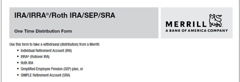 How To Transfer An IRA Including A SEP IRA From Merrill Lynch To A Self 