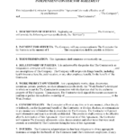 Independent Contractor Agreement Form Free Printable Legal Forms