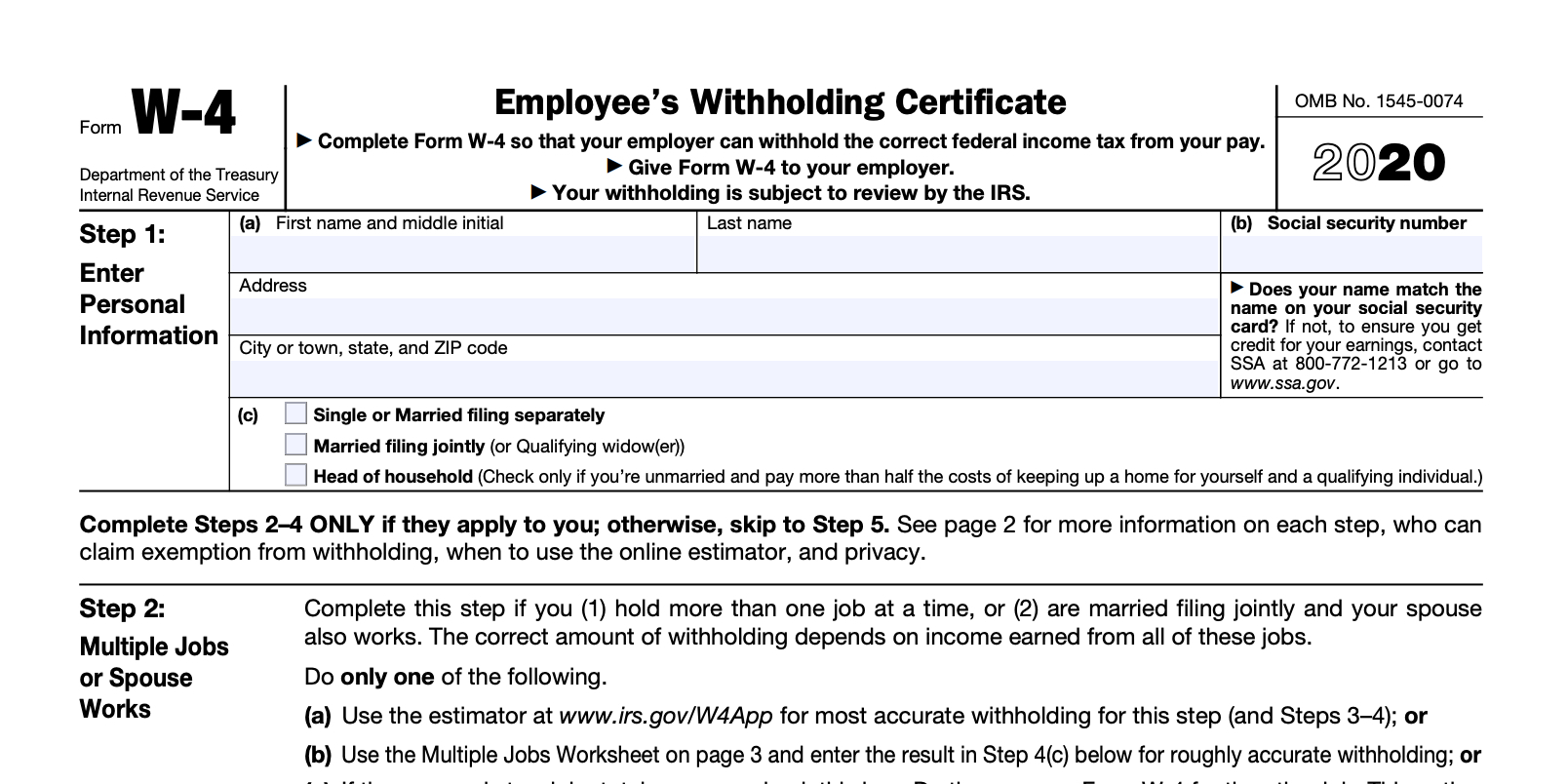 Ohio Department Of Taxation Employee Withholding Form