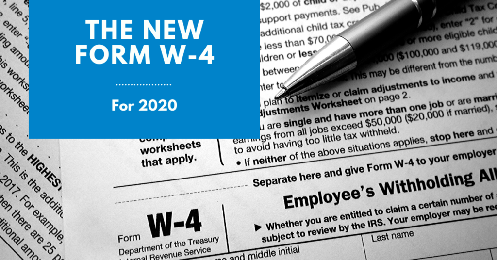 IRS Releases New Design For Form W 4 For 2020 Flyte Human Capital