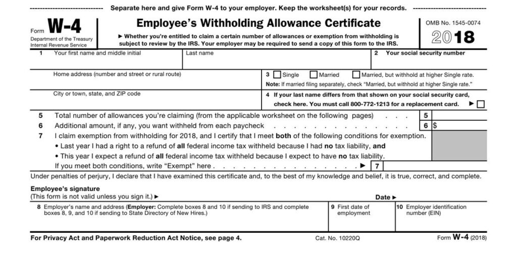 IRS RELEASES NEW FORM W 4 AND ONLINE WITHHOLDING CALCULATOR Personal 