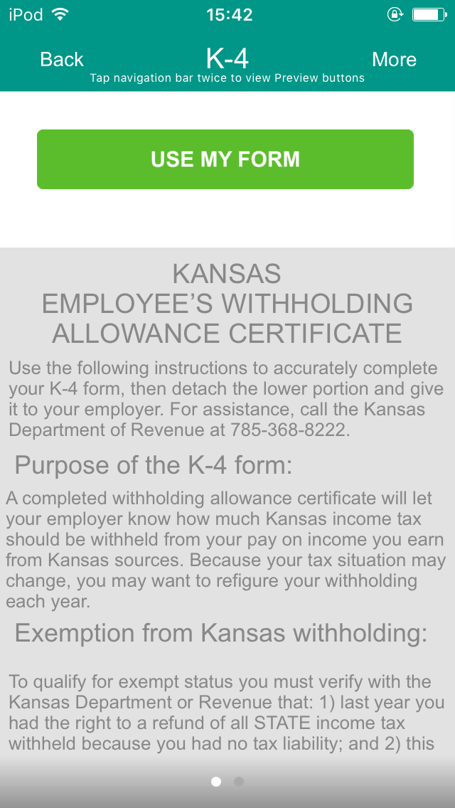 Kansas K4 Form For State Withholding