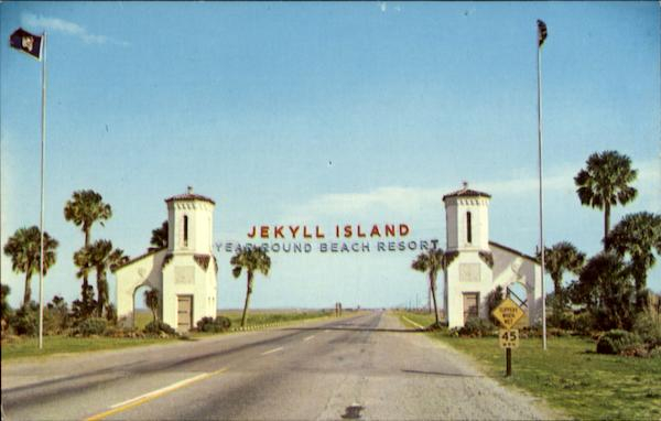Main Entrance To Jekyll Island Georgia