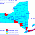 Map Of Flu Activity In New York State For The Week Ending May 24 2008