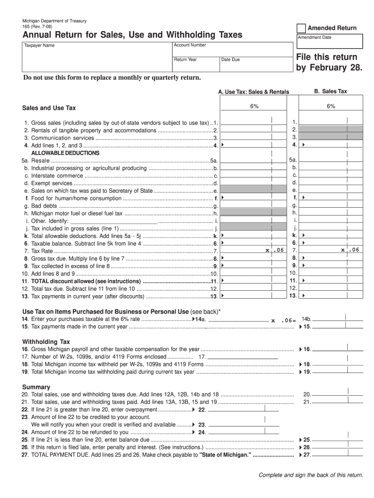 michigan quarterly unemployment tax form
