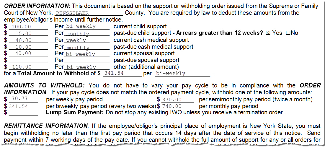 Nys Withholding Child Support Form