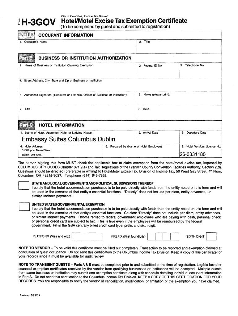 Ohio Tax Exempt Form Fill Out And Sign Printable PDF Template SignNow