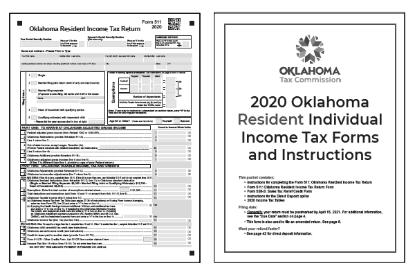 Oklahoma Tax Forms 2020 Printable State OK 511 Form And OK 511 